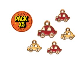 Dije Esmaltado Autitos x 5 unidades